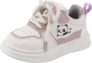 Toddler Lace Sneakers Padded Sole Non Slip Running Walking Sport Shoes Kids Cute Lightweight Comfy Athletic Casual Shoes