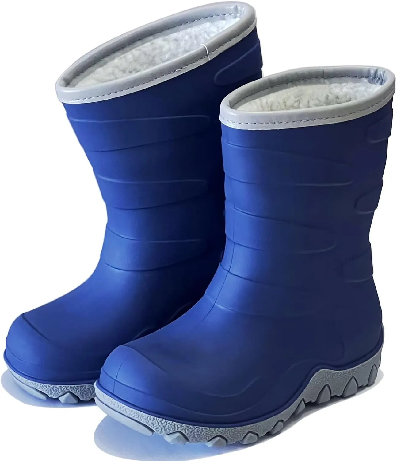 Toddler Winter Rain Boots, Insulated Waterproof Kids Snow Boots Fleece Lined Cozy Insulated Boot for Boys Girls