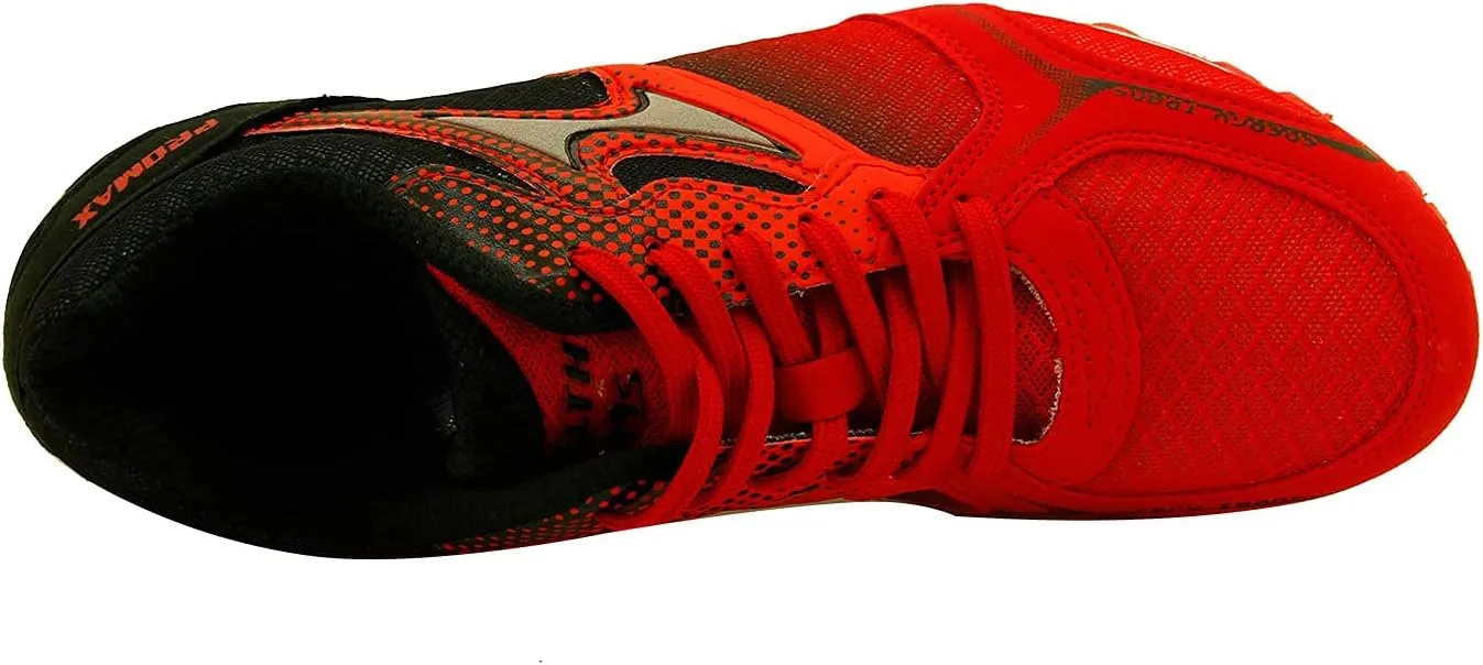 Track Spike Running Sprint Shoes - Men's Athletic Running Track Shoes - Blue, Red - Model 5599
