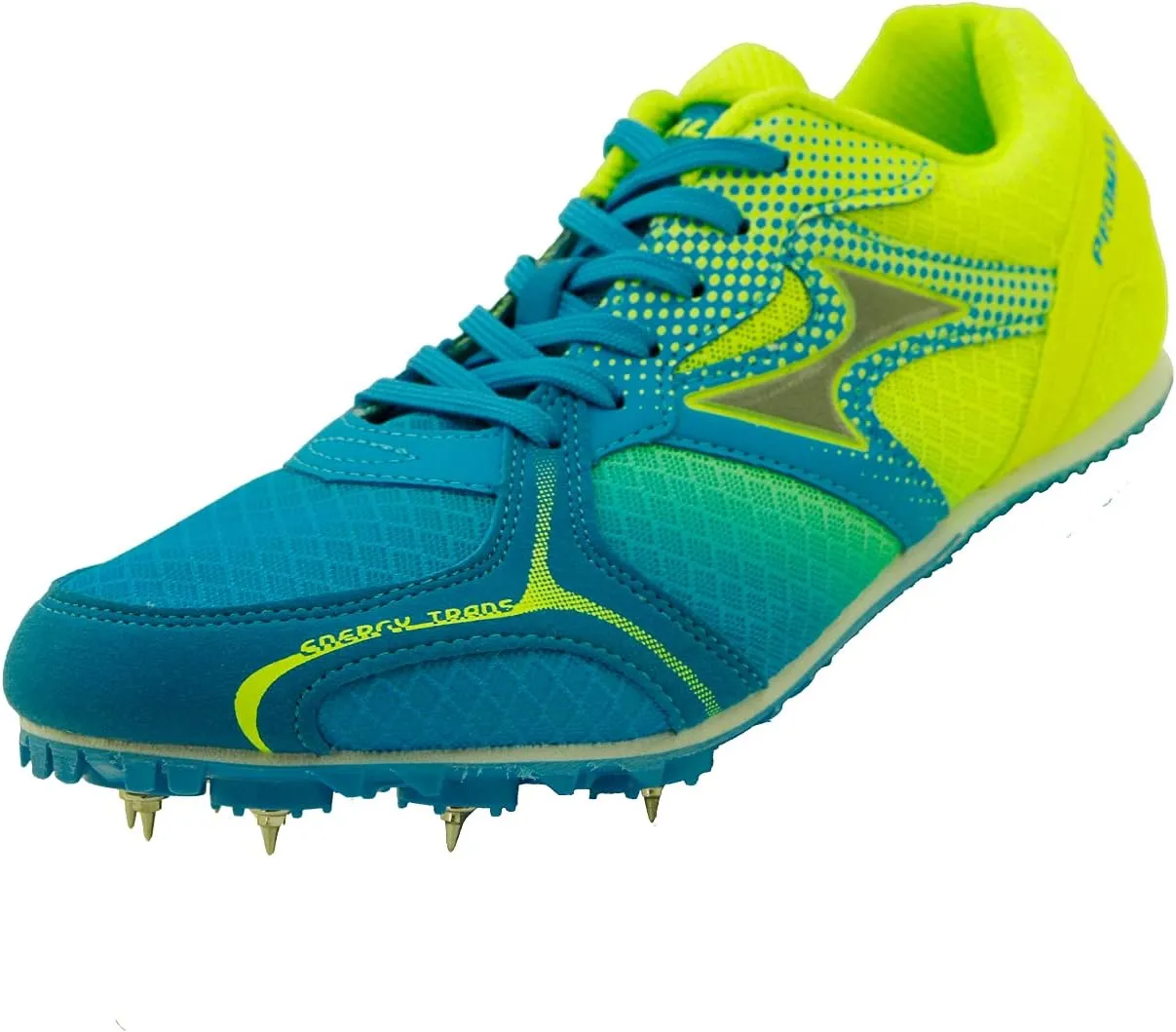 Track Spike Running Sprint Shoes - Men's Athletic Running Track Shoes - Blue, Red - Model 5599