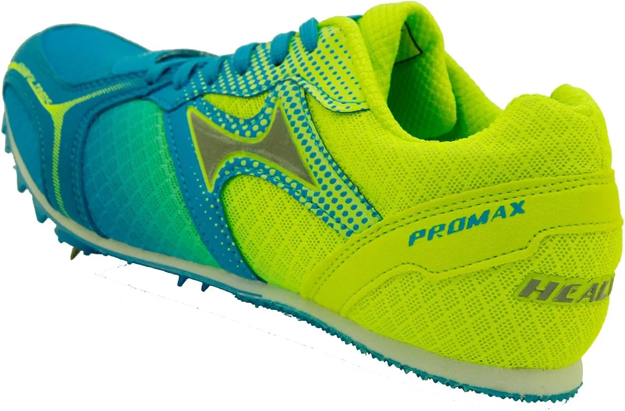 Track Spike Running Sprint Shoes - Men's Athletic Running Track Shoes - Blue, Red - Model 5599