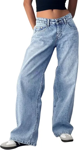 Trendy Queen Womens Baggy Jeans Wide Leg Denim Pants Boyfriend Loose Streetwear Trousers Fall Fashion y2k Outfits 2025