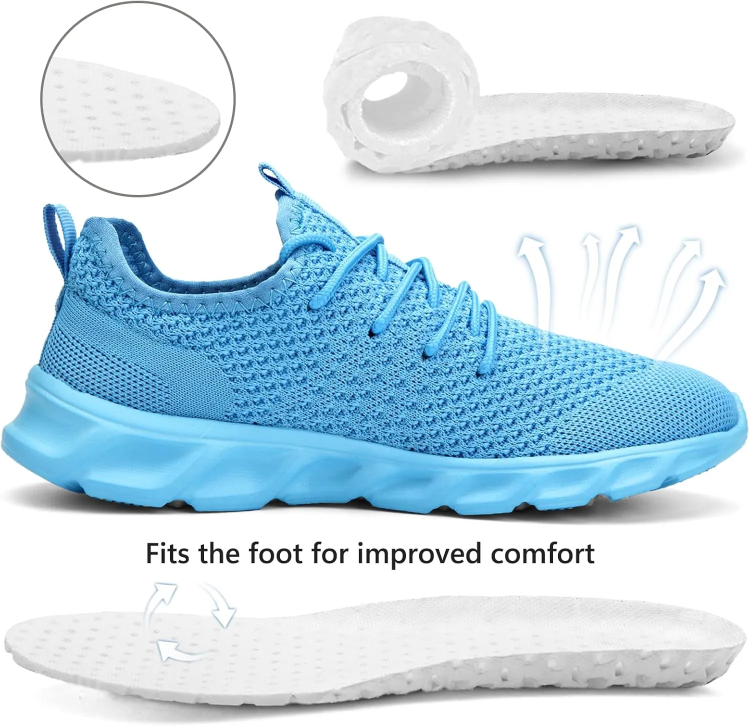 Tvtaop Running Shoes Womens Sneakers Tennis Walking Workout Gym Shoes Lightweight Comfortable Trail Running