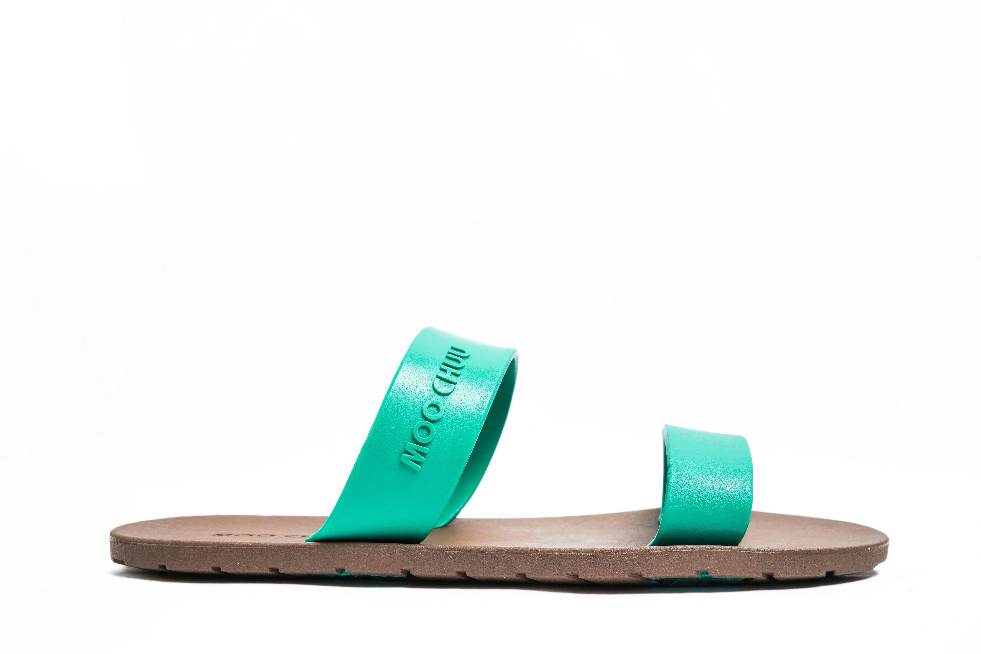 Twin Brown Sole Green Strap