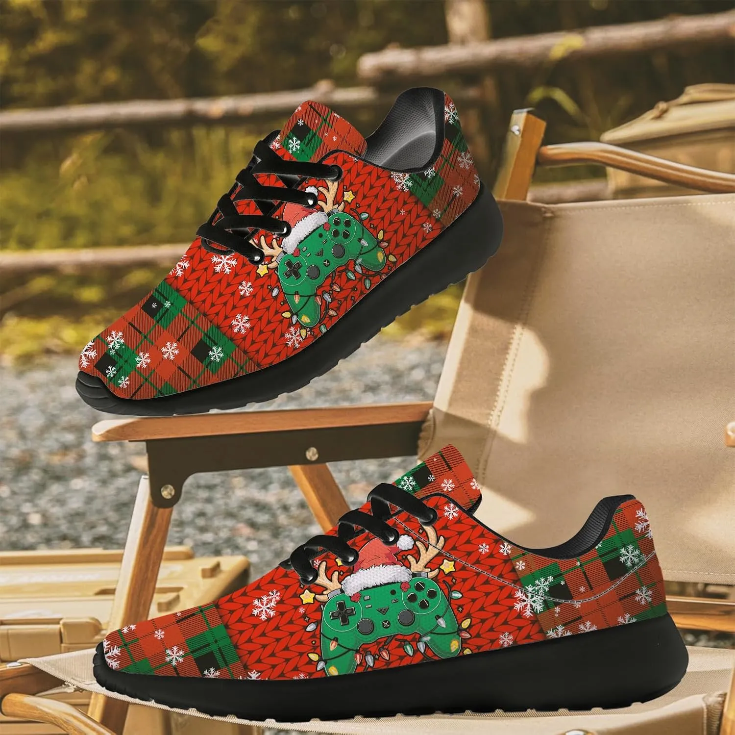 Ugly Christmas Shoes for Women Men Running Shoes Christmas Sneakers Gifts for Women Men