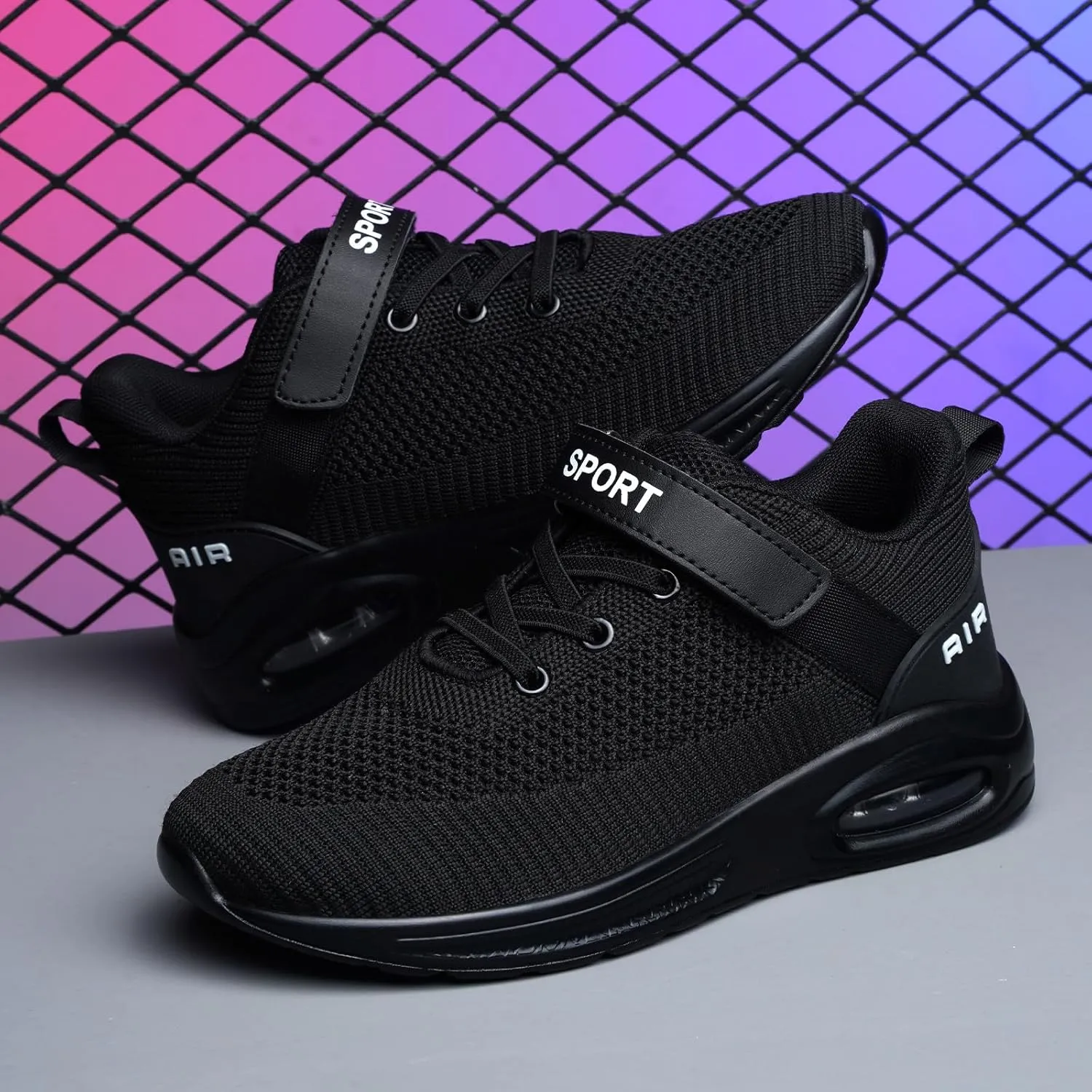 Ugmikdo Kids Shoes Boys Girls Running Tennis Shoes Air Shoes Breathable Lightweight Fashion Sneakers for Sports Athletic Gym Walking