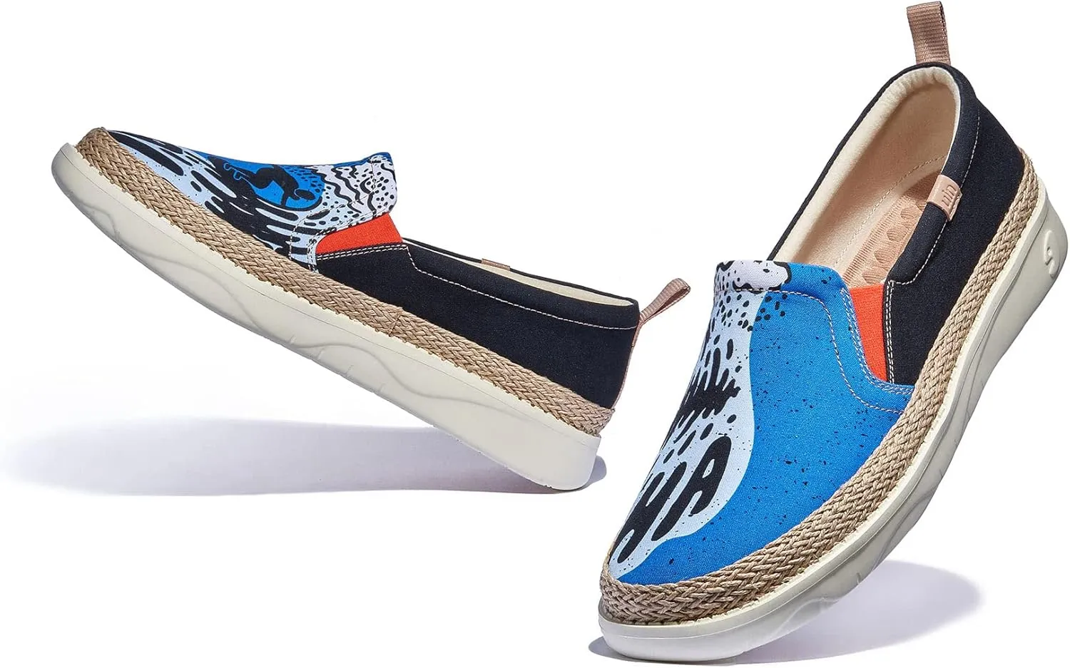 UIN Men's Art Painted Loafers Slip On Casual Travel Shoes Lightweight Comfort Walking Fashion Sneaker Tarragona Series