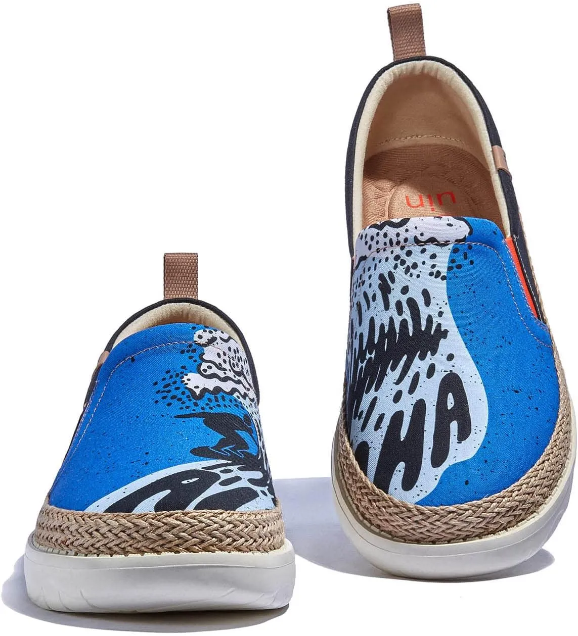 UIN Men's Art Painted Loafers Slip On Casual Travel Shoes Lightweight Comfort Walking Fashion Sneaker Tarragona Series