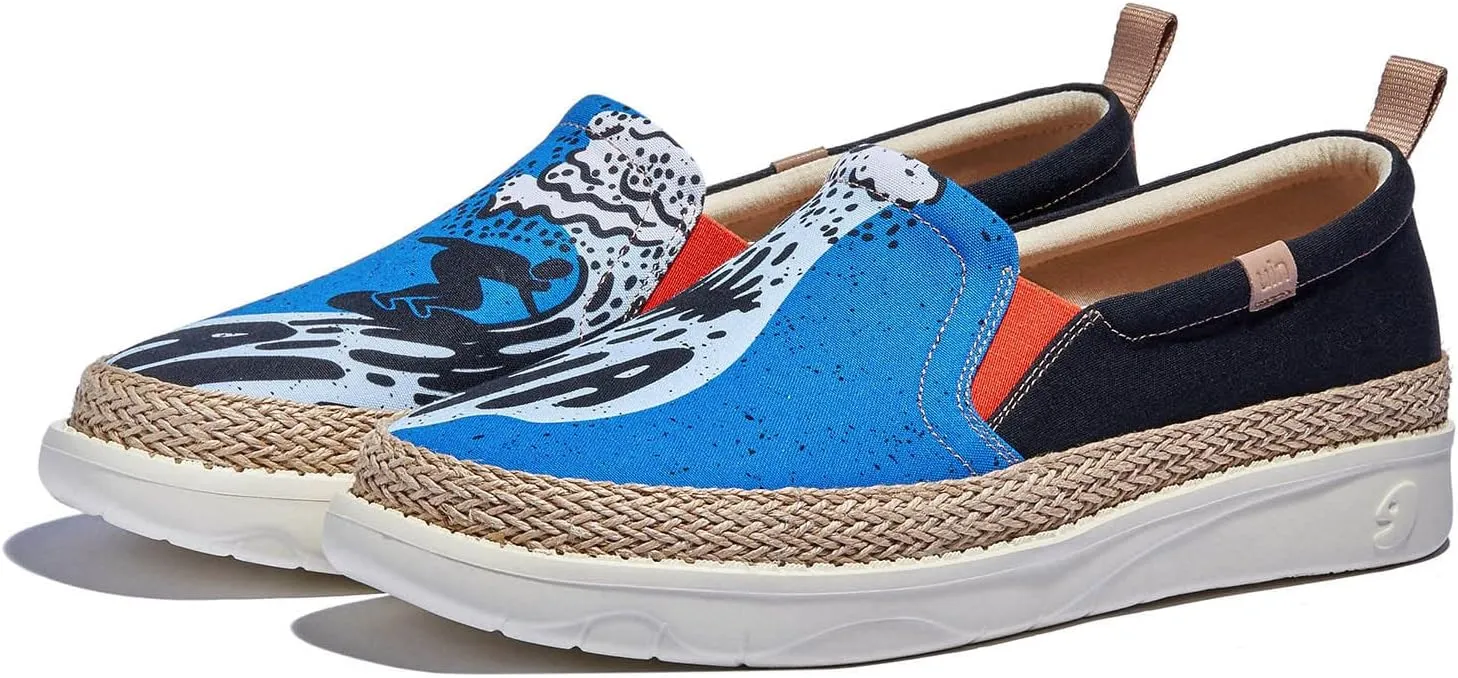 UIN Men's Art Painted Loafers Slip On Casual Travel Shoes Lightweight Comfort Walking Fashion Sneaker Tarragona Series
