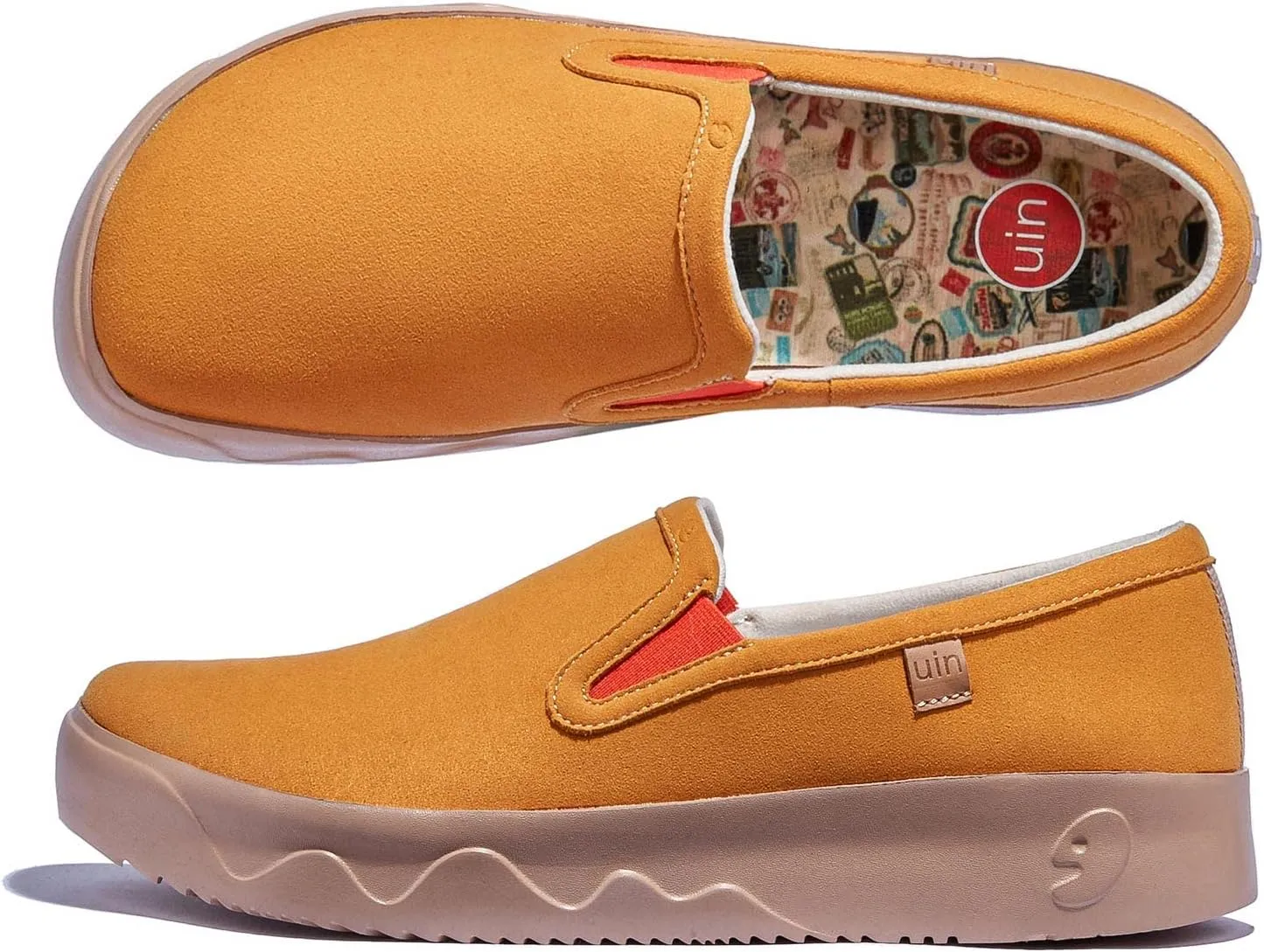 UIN Women's Art Painted Travel Shoes Slip On Casual Loafers Lightweight Comfort Fashion Sneaker Fuerteventura