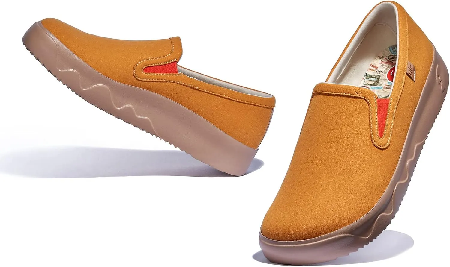 UIN Women's Art Painted Travel Shoes Slip On Casual Loafers Lightweight Comfort Fashion Sneaker Fuerteventura