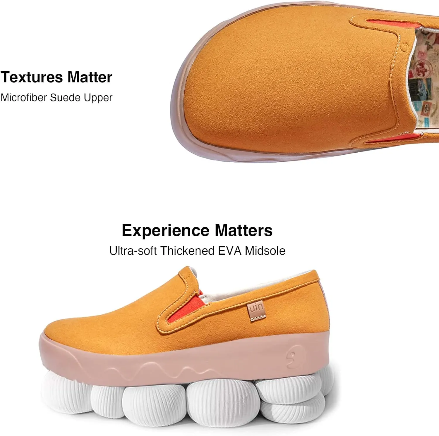 UIN Women's Art Painted Travel Shoes Slip On Casual Loafers Lightweight Comfort Fashion Sneaker Fuerteventura