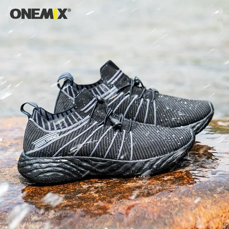 Ultra-Lightweight Waterproof Running Shoes with Breathable Mesh for Rainy Day Training & Outdoor Activities