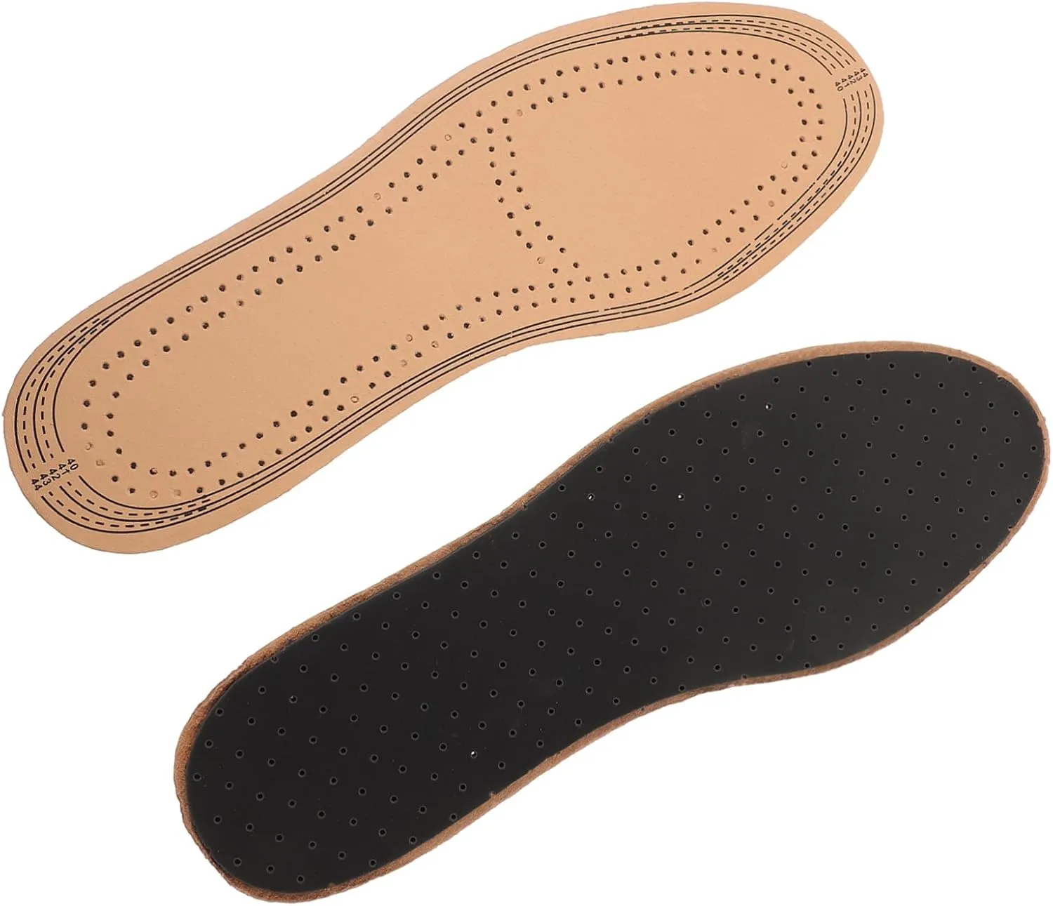 Ultra-Thin Latex Sports Pad Absorbent Insoles for Sweaty Feet Breathable and Cooling Size l