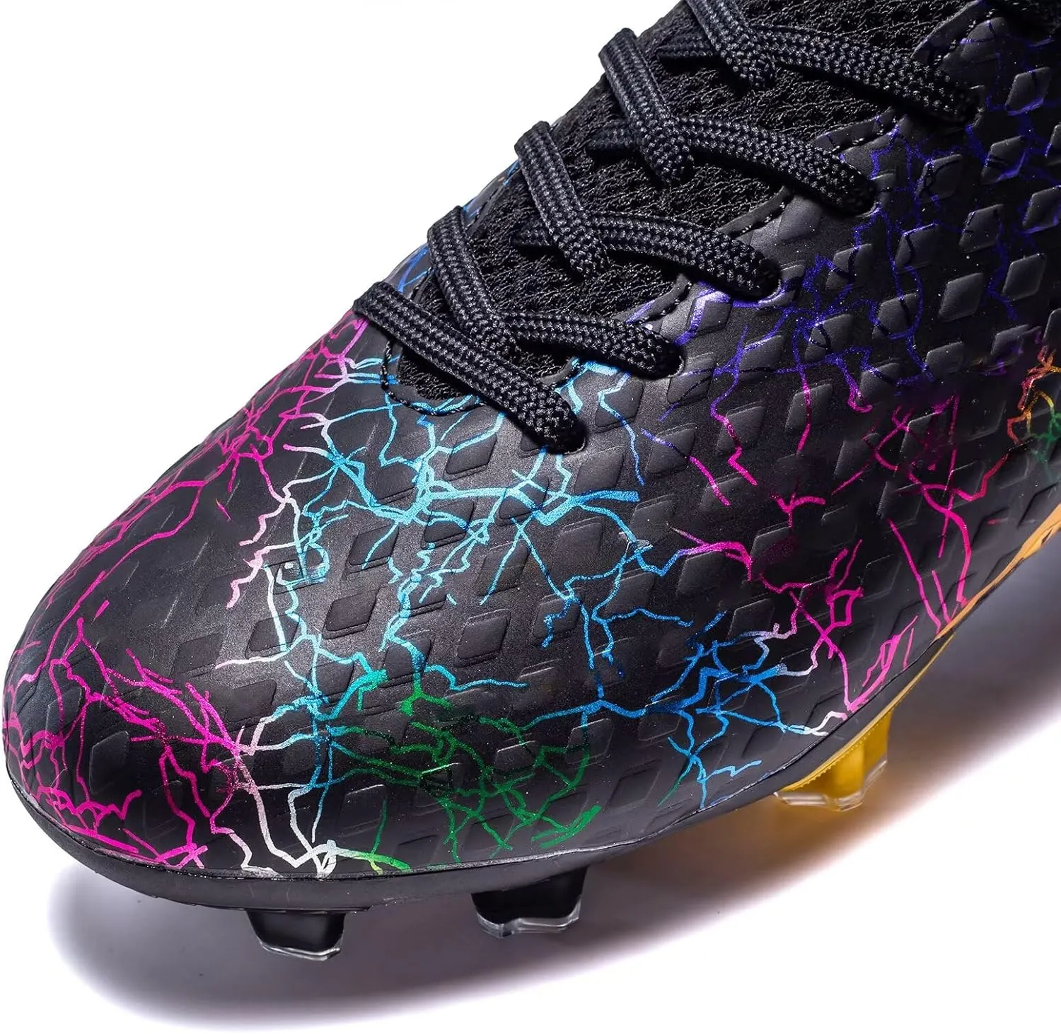 Unisex-Child Soccer Cleats Lightweight Training Football Cleats for Youth Futsal