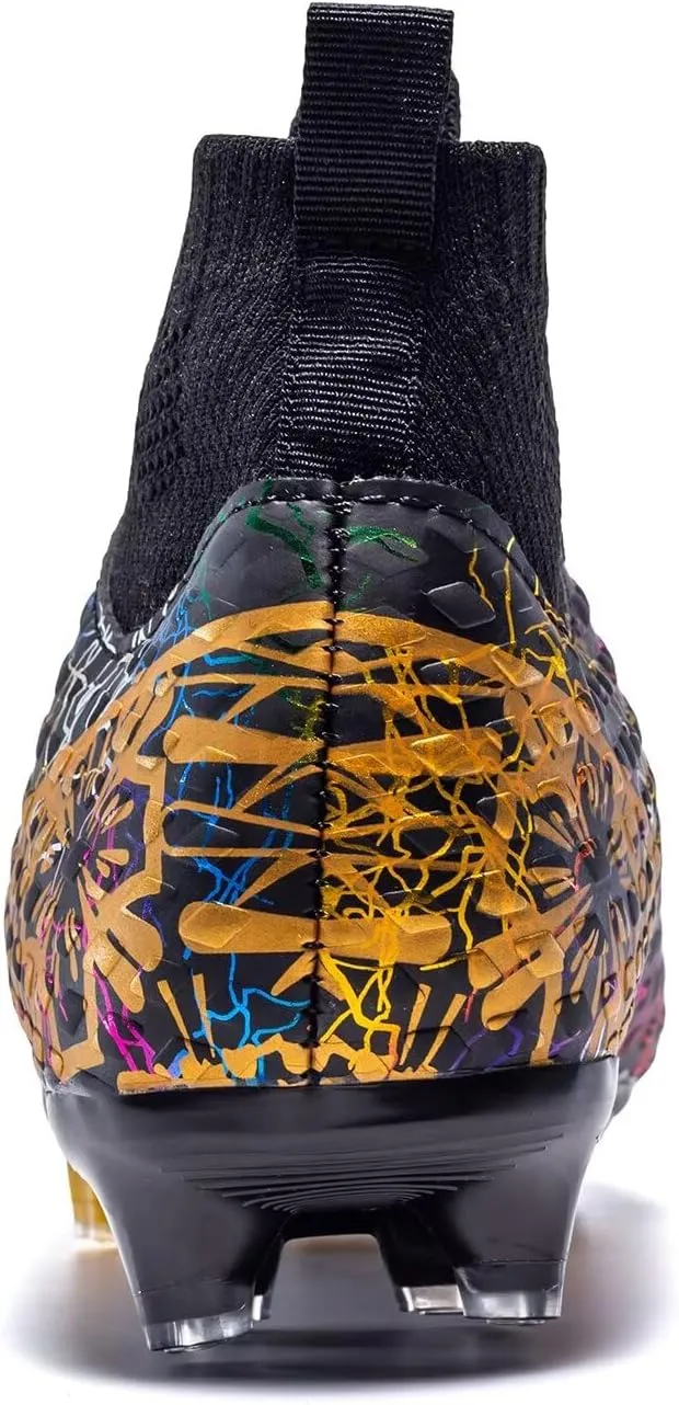 Unisex-Child Soccer Cleats Lightweight Training Football Cleats for Youth Futsal