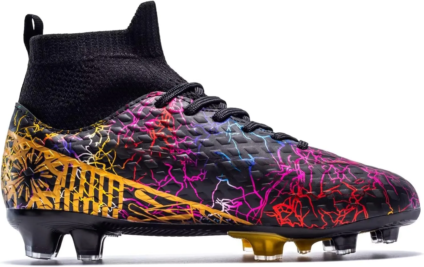 Unisex-Child Soccer Cleats Lightweight Training Football Cleats for Youth Futsal