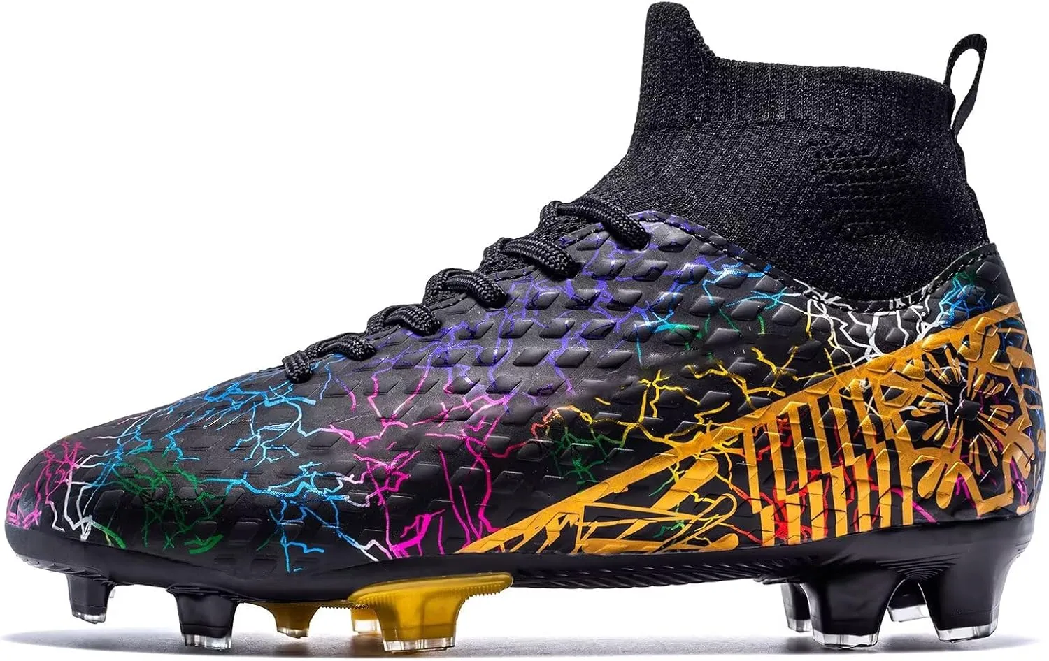 Unisex-Child Soccer Cleats Lightweight Training Football Cleats for Youth Futsal