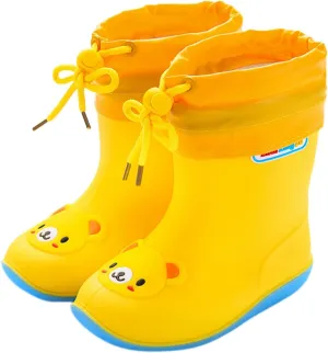 Unisex Kids Print Rain Boots Waterproo𝐟 Rubber Rain Shoes Toddler Boys Girls Lightweight Rainboots Kids Rain Boots