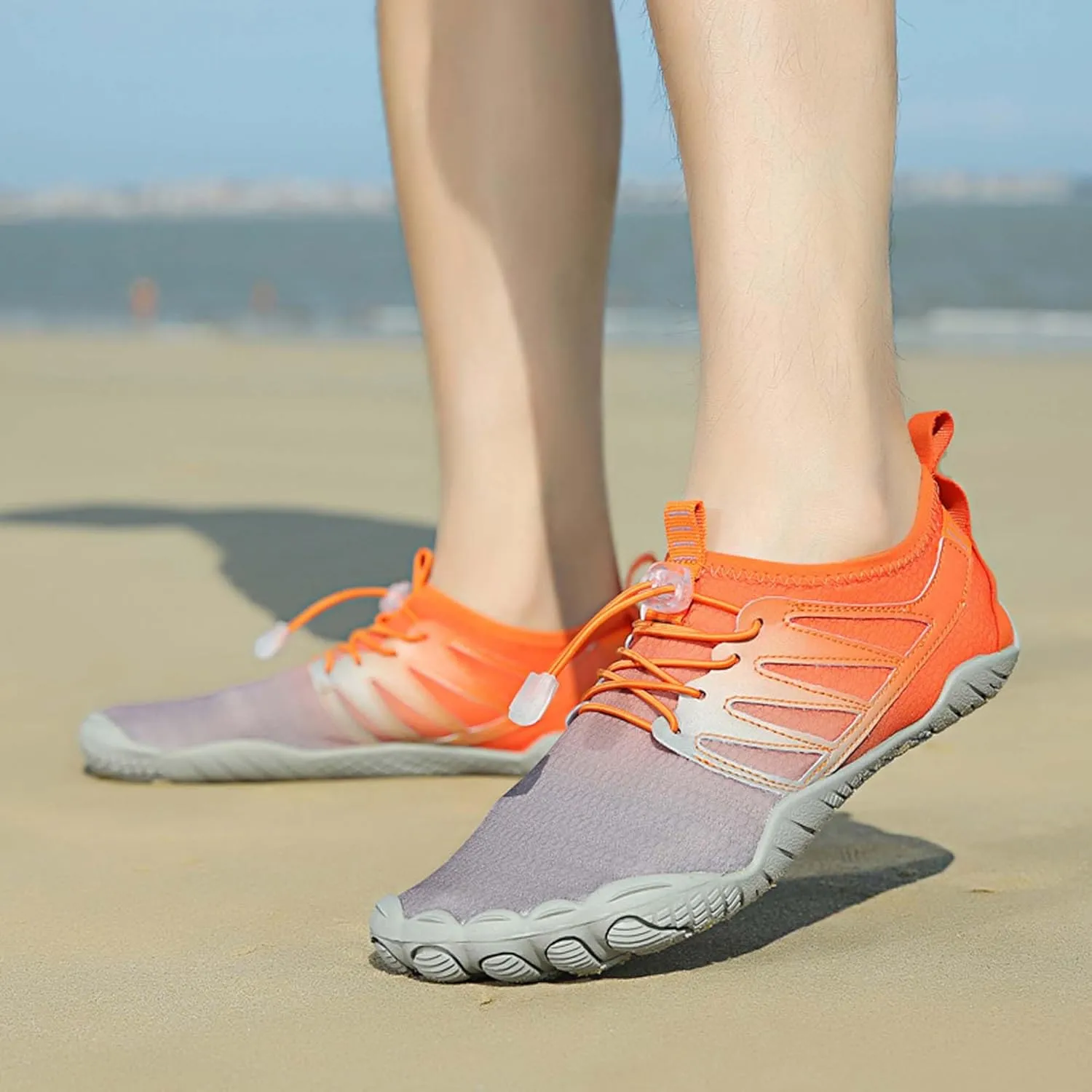 Unisex Walking Shoes Non-Slip Soft Bottom Fitness Dance Training Shoes Lightweight Barefoot Shoes Breathable Bicycle Shoes Outdoor Beach Swimming Water Shoes