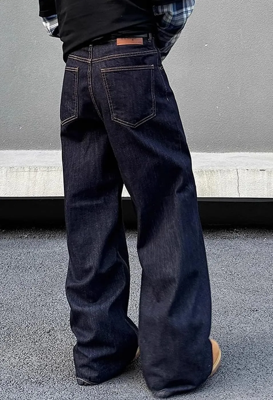 Unisex Y2K Baggy Jeans Hip Hop Skater Jeans Vintage Dance Skateboard Pants Loose Fit Denim Jeans
