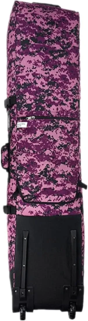 UNISTRENGH Padded 2-in-1 Snowboard Bag Wheeled for Air Travel - Three Independent Compartment for Ski Boots,Helmet and Clothes