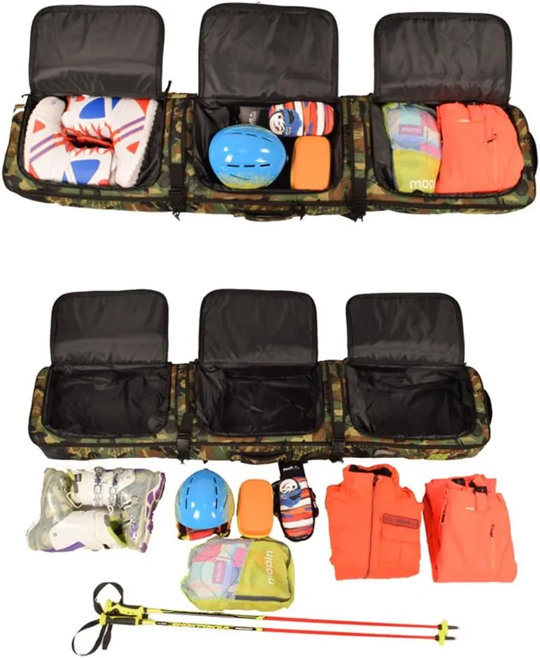 UNISTRENGH Waterproof Snowboard Bag Multi-compartment Adjustable Durable Snow Sports Equipment Backpack Bags for Air Travel