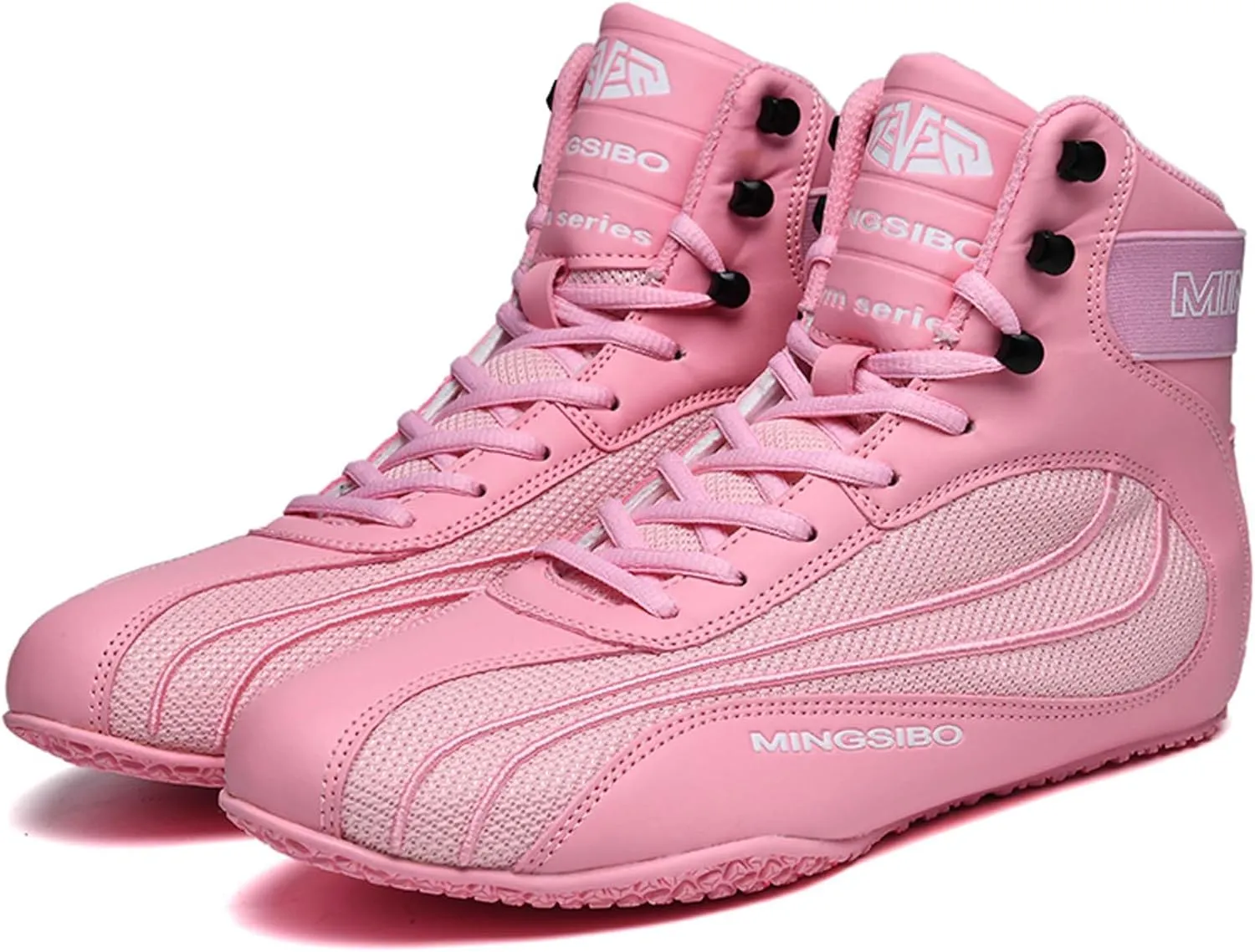 Usoway Men's Professional Boxing Shoes Non-Slip Wrestling Shoes Women's Lightweight Boxing Wrestling Training Shoes Adult Fitness Sports Shoes Fighting Weightlifting Multifunctional Shoes