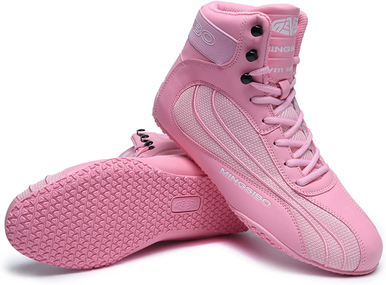 Usoway Men's Professional Boxing Shoes Non-Slip Wrestling Shoes Women's Lightweight Boxing Wrestling Training Shoes Adult Fitness Sports Shoes Fighting Weightlifting Multifunctional Shoes
