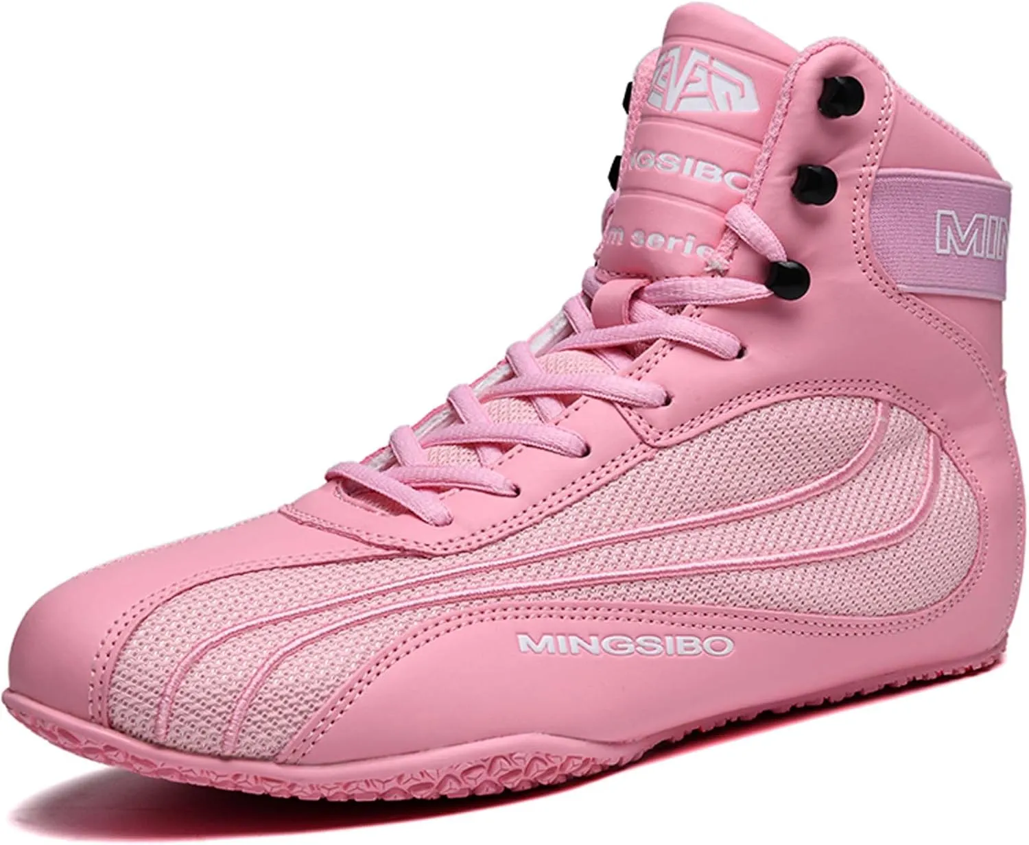 Usoway Men's Professional Boxing Shoes Non-Slip Wrestling Shoes Women's Lightweight Boxing Wrestling Training Shoes Adult Fitness Sports Shoes Fighting Weightlifting Multifunctional Shoes