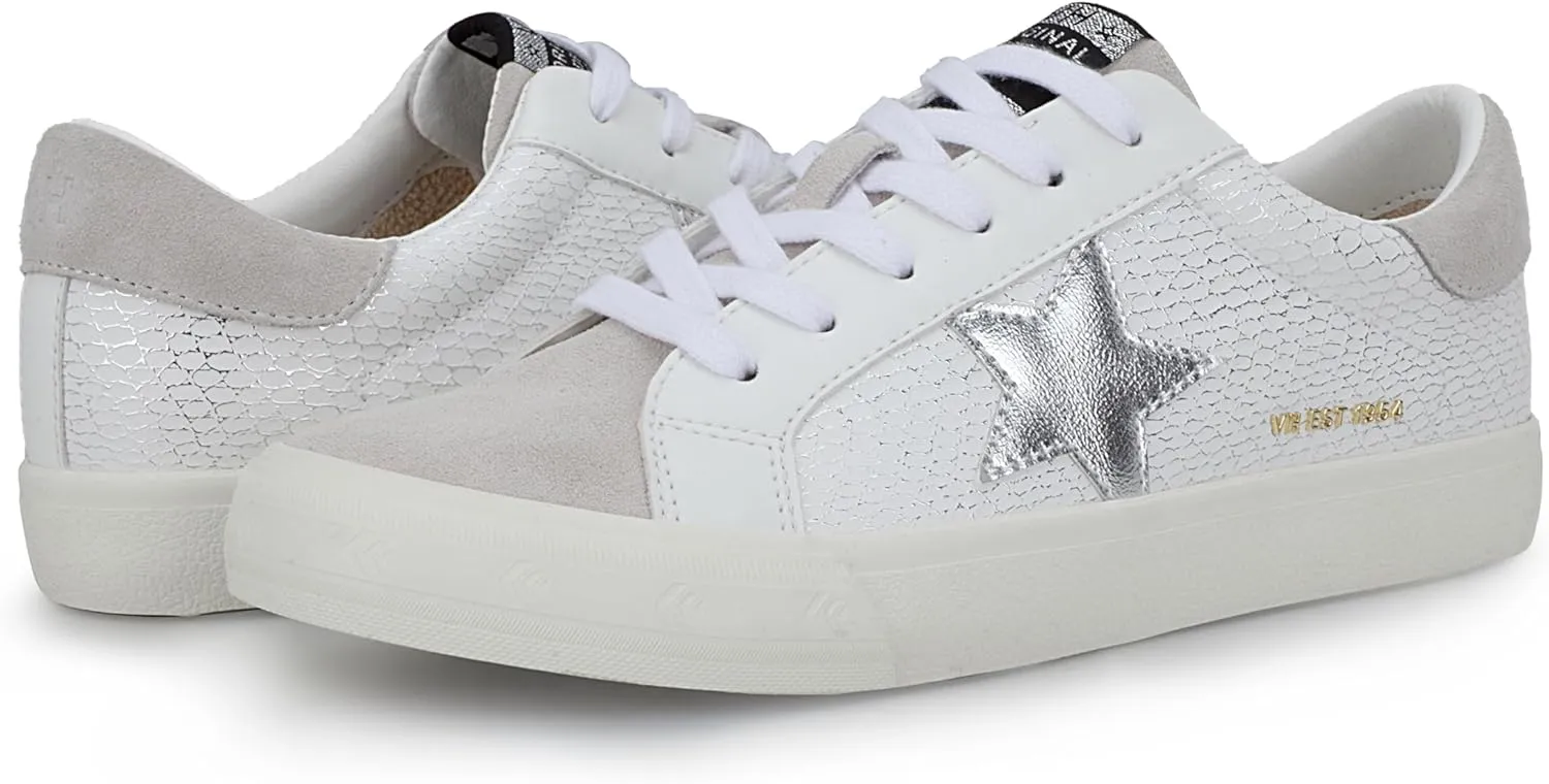 Vintage Havana Grande Women’s Fashion Sneakers | Star Tennis Shoes Womens | Low Top Slip On | Walking Comfortable Casual