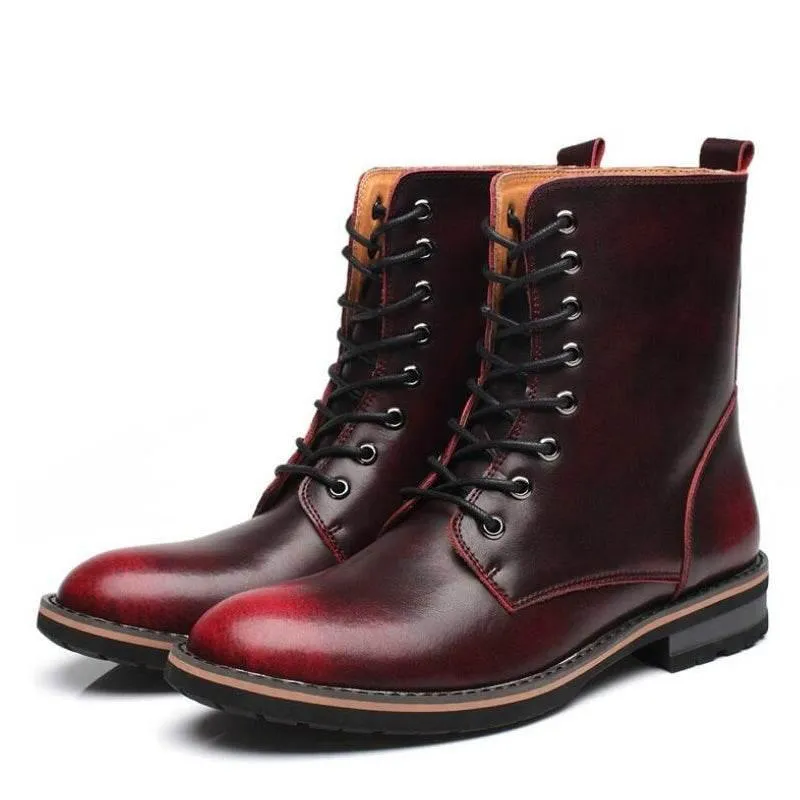 Vintage Mens Winter Boots - Stylish Warm Footwear