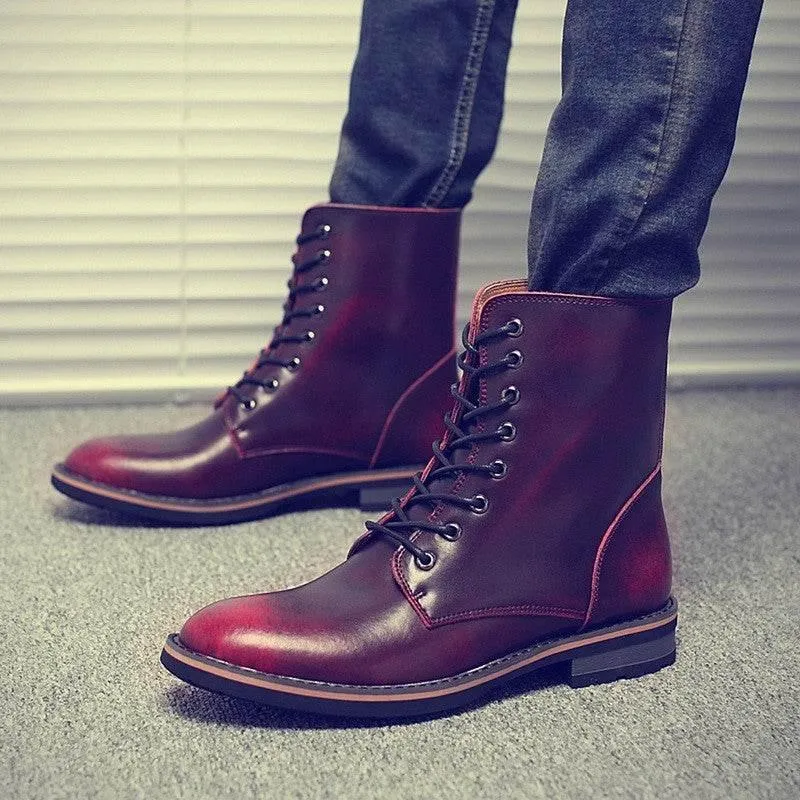 Vintage Mens Winter Boots - Stylish Warm Footwear