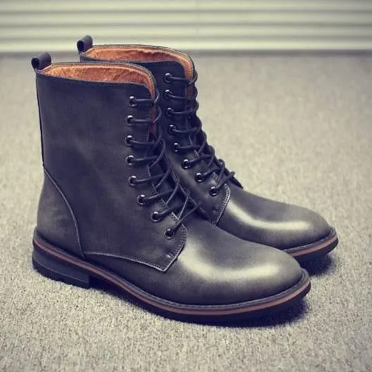 Vintage Mens Winter Boots - Stylish Warm Footwear