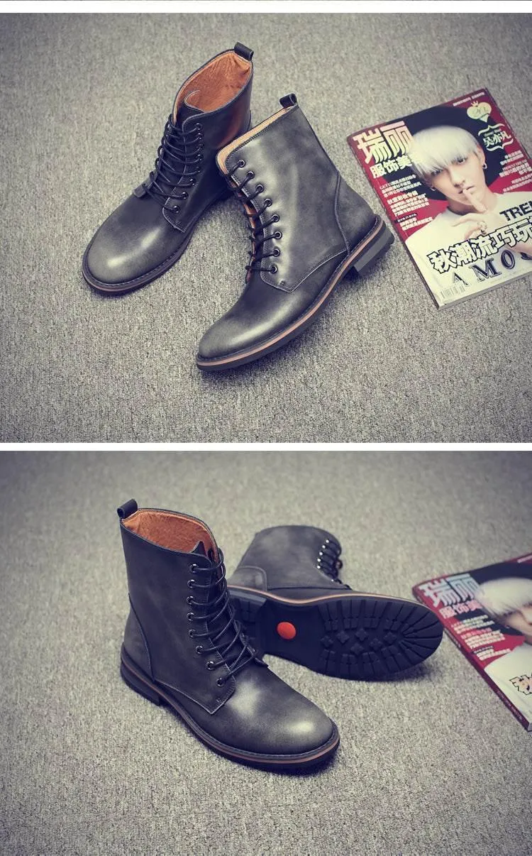 Vintage Mens Winter Boots - Stylish Warm Footwear