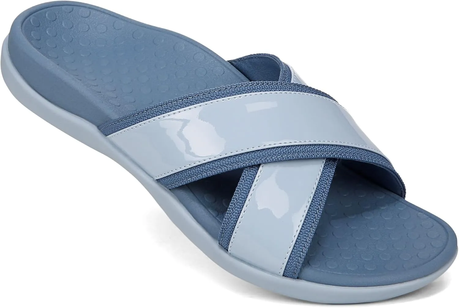 Vionic Merced Women's Cross Strap Slide Orthotic Sandals