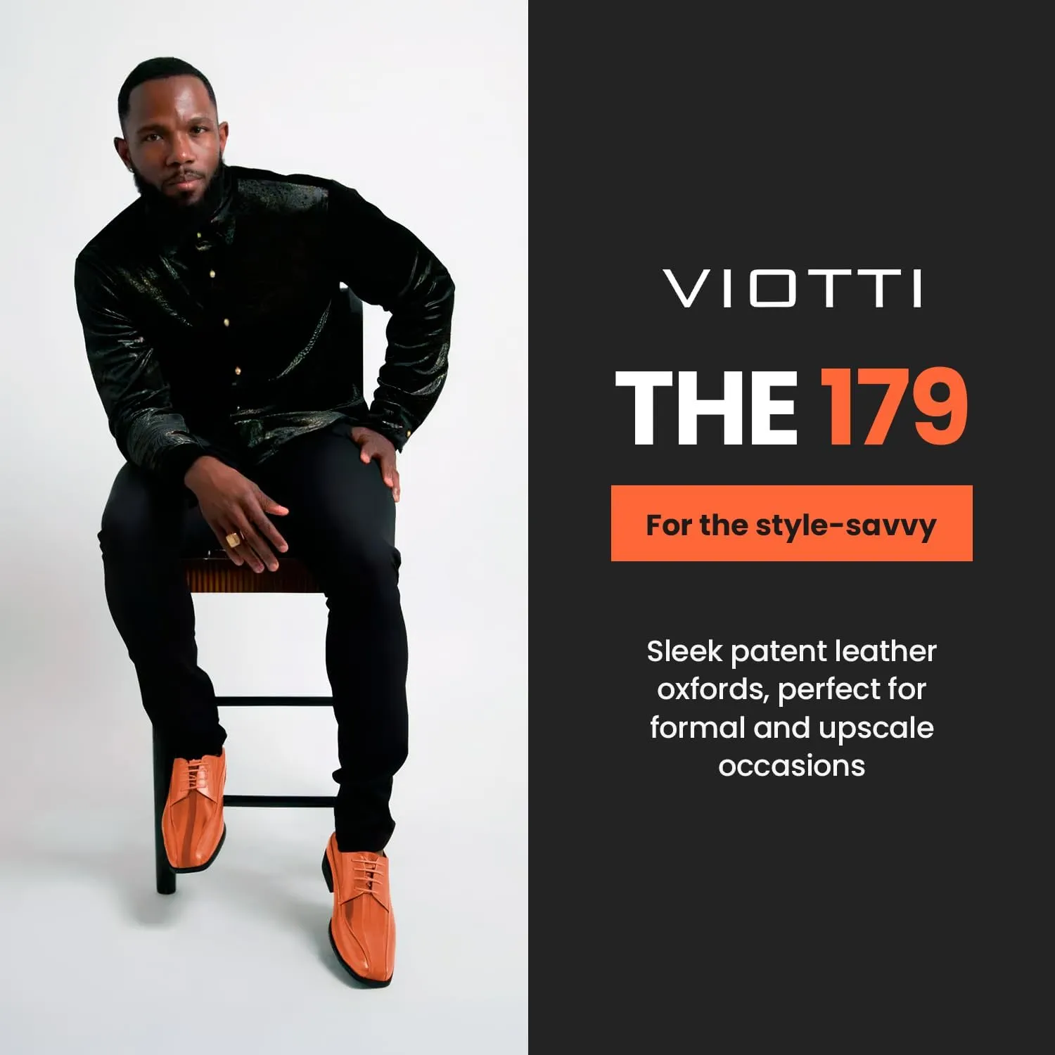 Viotti 179, Casual Dress Oxford Shoes for Men, Satin Striped Lace-Ups, Men's Business Casual Leather & Satin Shoe, for All Formal Occasions