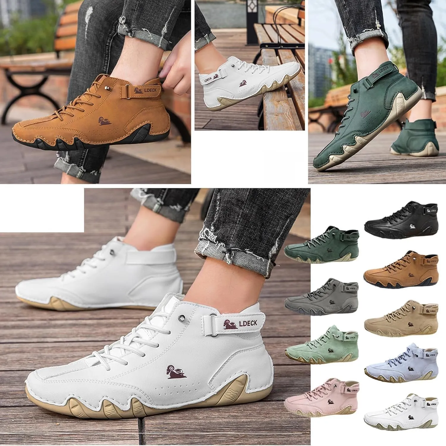 Vogany Outdoor Orthopedic Sneakers Women Men,Outdoor Beck Shoes Comfy Lightweight Non-Slip Orthopedic Sneakers Walking Hiking Ankle Boots, Waterproof and Breathable Orthopedic Shoes