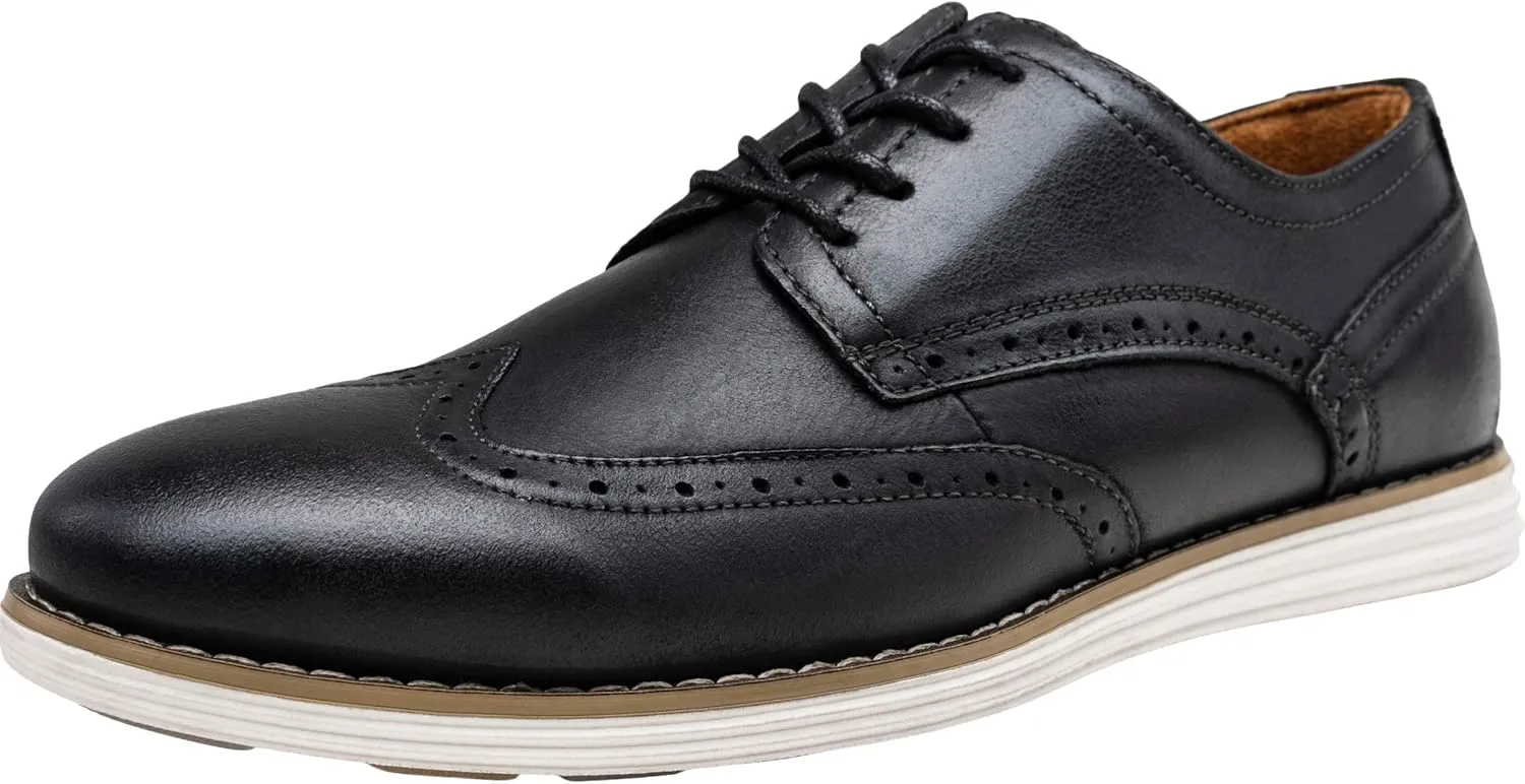 Vostey Men's Dress Shoes Leather Casual Dress Shoes for Men Leather Boots