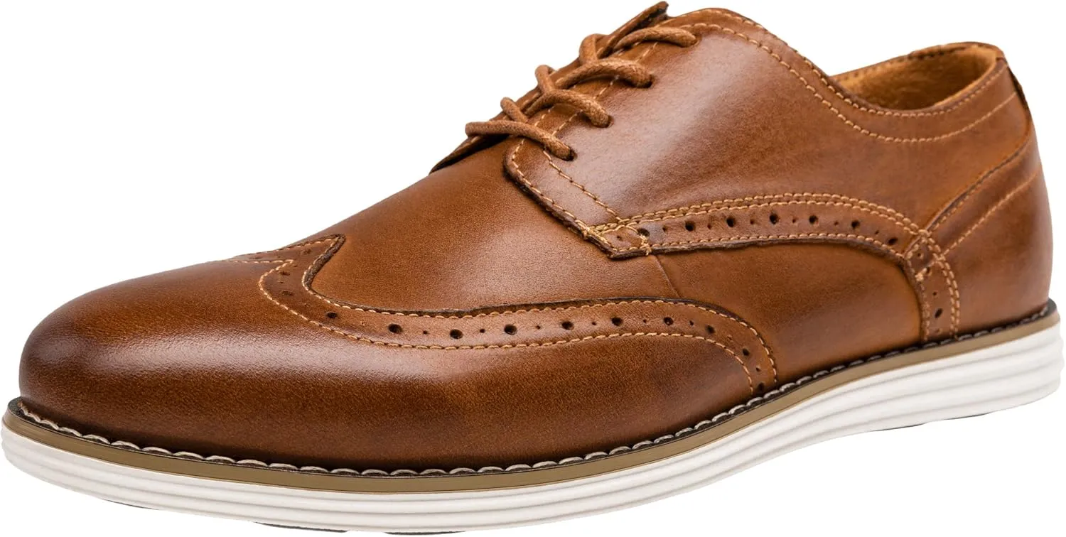 Vostey Men's Dress Shoes Leather Casual Dress Shoes for Men Leather Boots