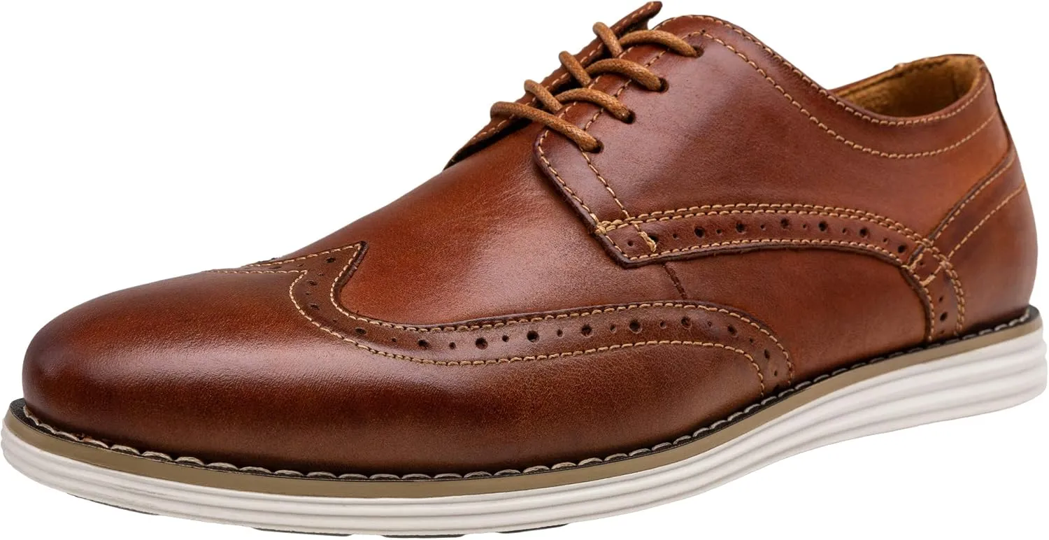 Vostey Men's Dress Shoes Leather Casual Dress Shoes for Men Leather Boots