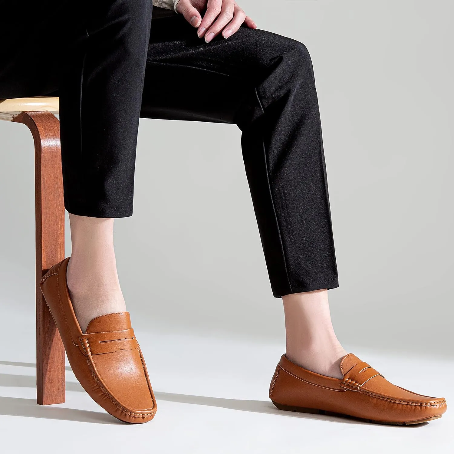 Vostey Men's Loafers Slip on Shoes Loafers Driving Loafers Casual Penny Loafers for Men