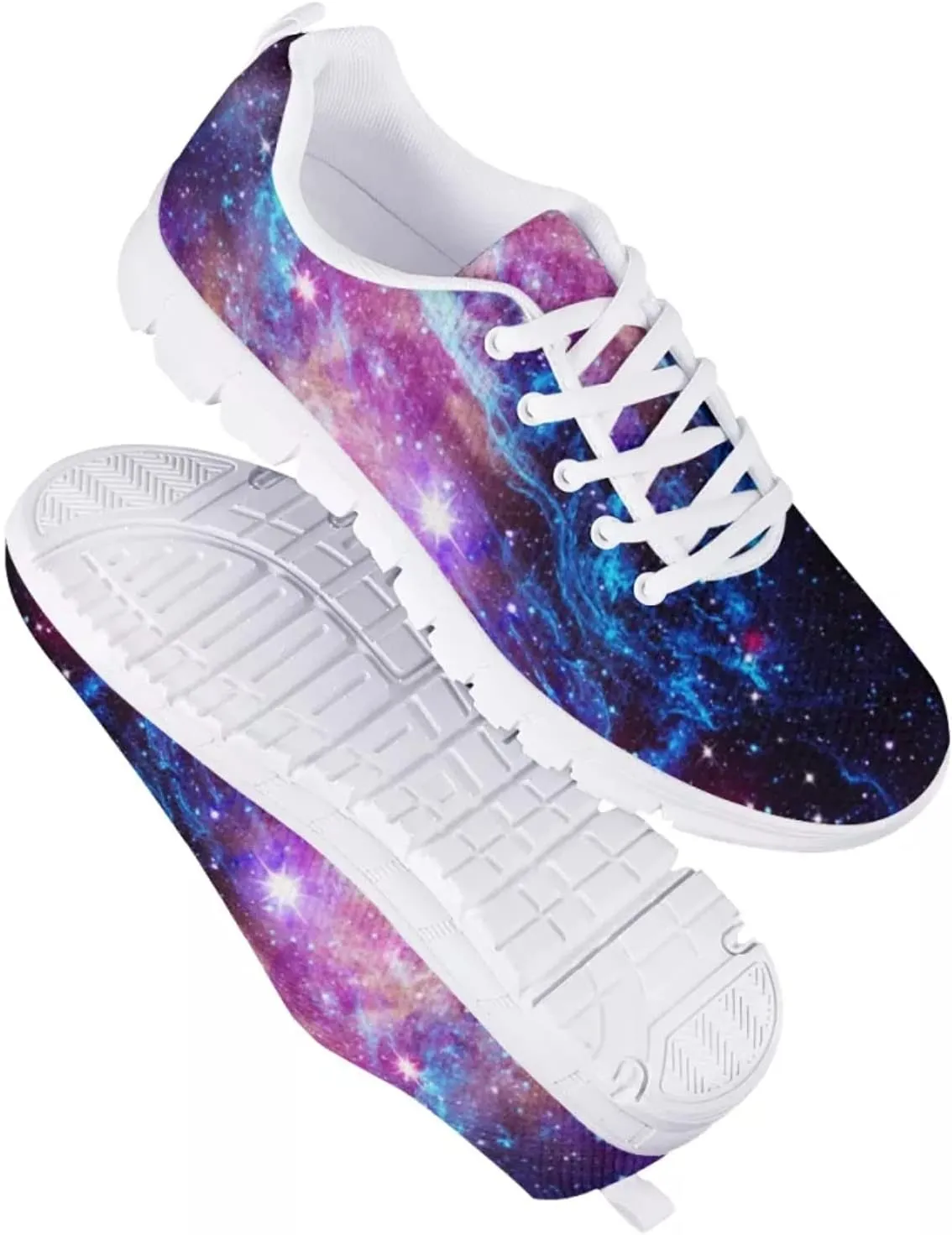 Wanyint Boho Style Horse Print Women Sports Athletic Shoes Comfortable Tennis Shoes Casual Running Footwear