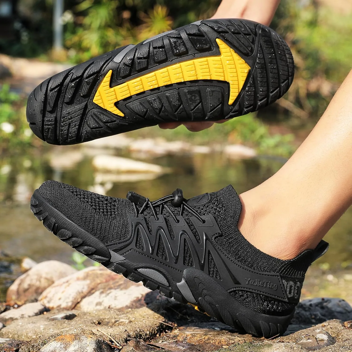 Water Shoes Wide Toe Men Women Quick Drying Swim Beach Aqua Shoes for Water Sport Diving Hiking Sailing Travel