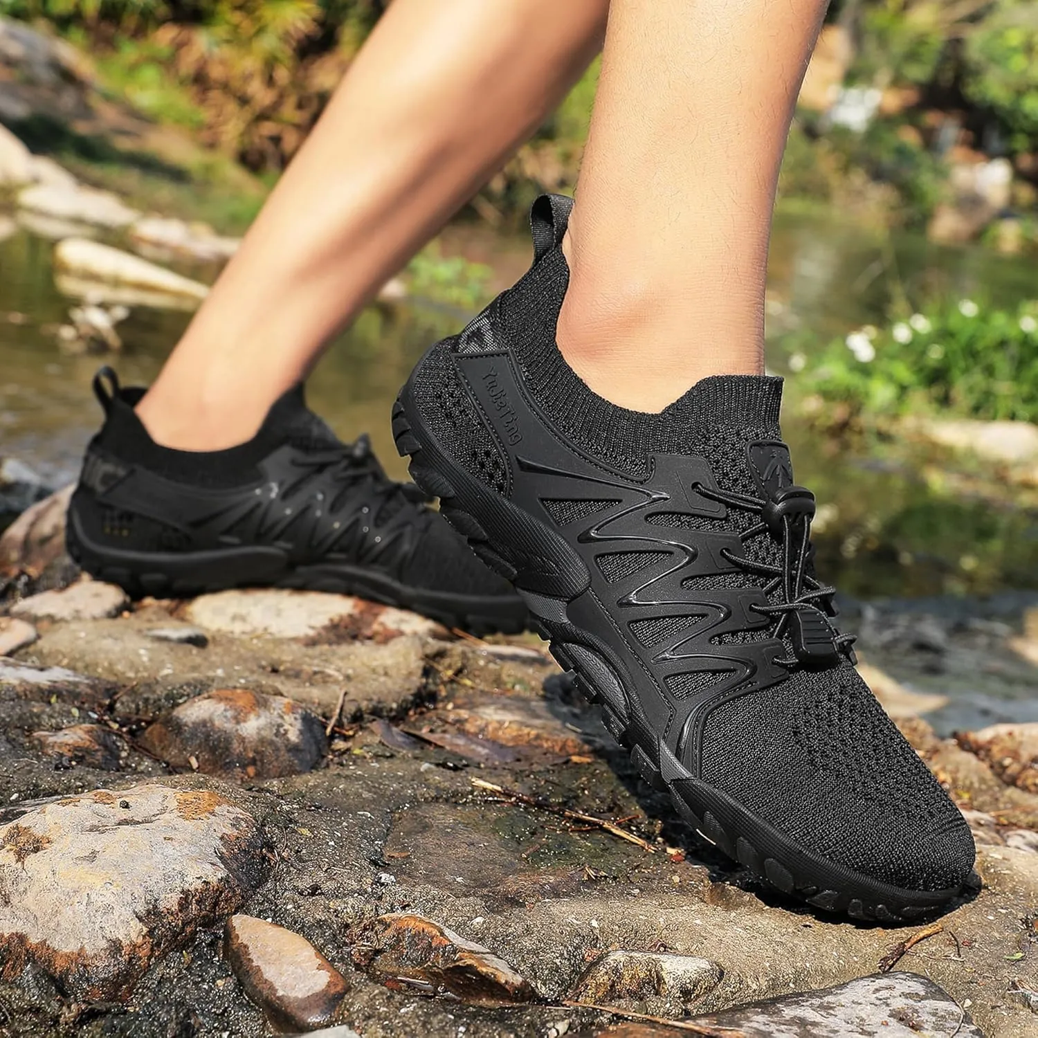 Water Shoes Wide Toe Men Women Quick Drying Swim Beach Aqua Shoes for Water Sport Diving Hiking Sailing Travel