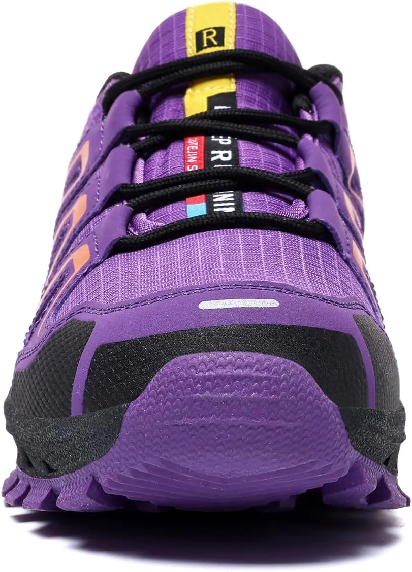 Waterproof Hiking Shoes Women Casual Lace-Up Non-Slip Lightweight Comfortable Running Tennis Fashion Sneakers for Women Walking Trekking Outdoor Shoes