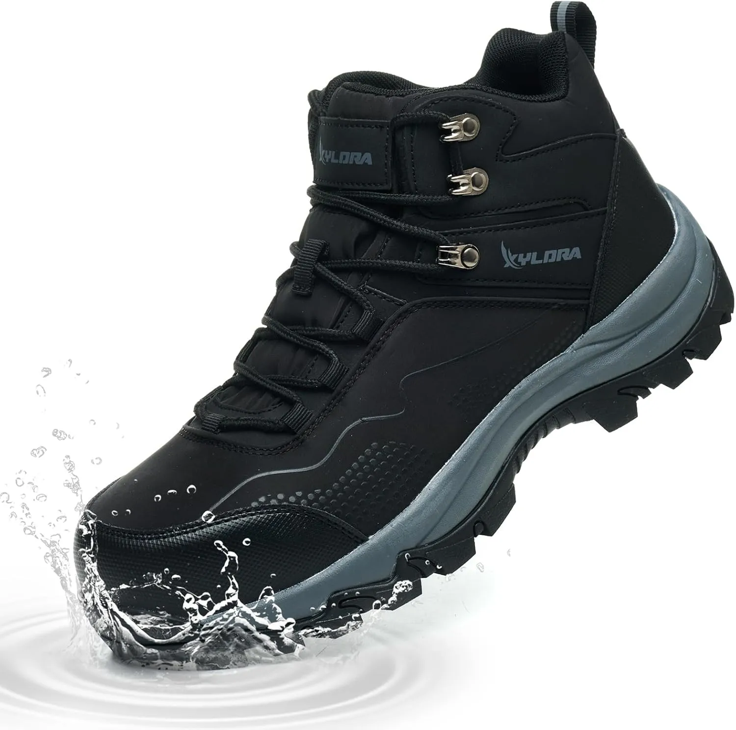 Waterproof Steel Toe Boots for Men Wide Width Non Slip Work Boots Lightweight Slip Resistant Safety Shoes Indestructible Construction Composite Toe Sneakers