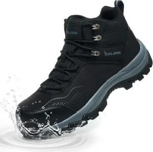 Waterproof Steel Toe Boots for Men Wide Width Non Slip Work Boots Lightweight Slip Resistant Safety Shoes Indestructible Construction Composite Toe Sneakers