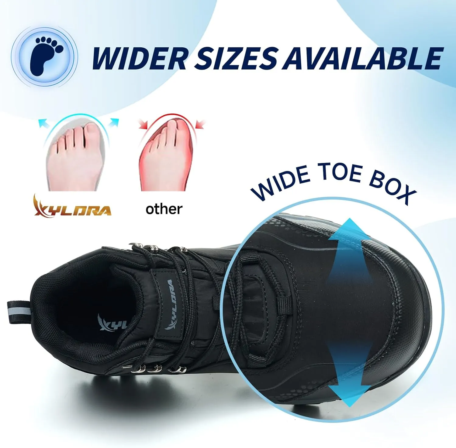 Waterproof Steel Toe Boots for Men Wide Width Non Slip Work Boots Lightweight Slip Resistant Safety Shoes Indestructible Construction Composite Toe Sneakers