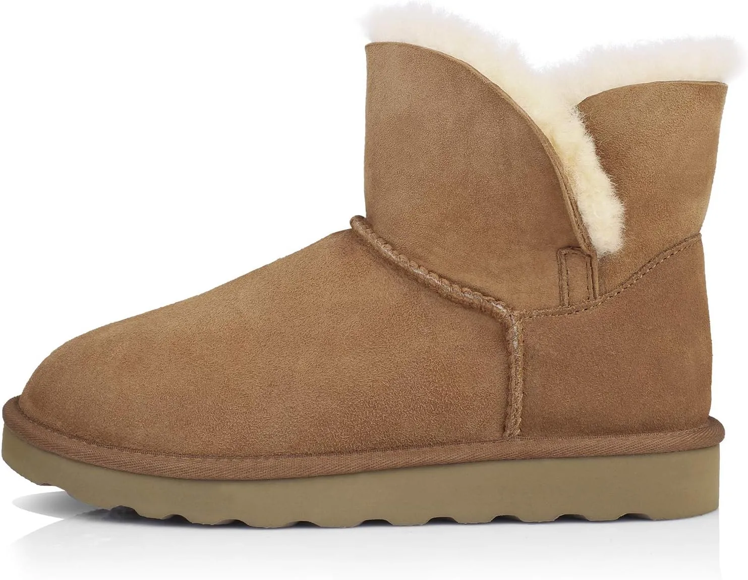 WaySoft Genuine Australia Sheepskin Snow Winter Boots for Women, Classic Water Resistance Shearling Boots Women